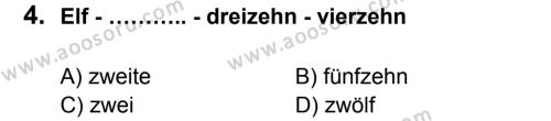 Almanca 6 Dersi 2011 - 2012 Yılı 3. Dönem Sınavı 4. Soru
