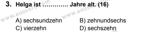 Almanca 6 Dersi 2012 - 2013 Yılı 3. Dönem Sınavı 3. Soru