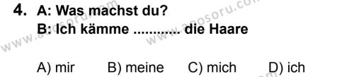Almanca 8 Dersi 2011 - 2012 Yılı 2. Dönem Sınavı 4. Soru